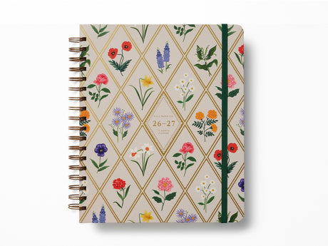 2027 Garden Study 17-Month Academic Hardcover Spiral Planner