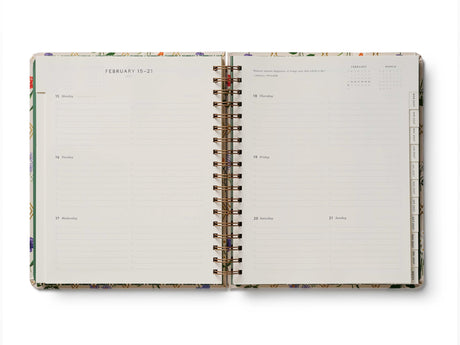 2027 Garden Study 17-Month Academic Hardcover Spiral Planner