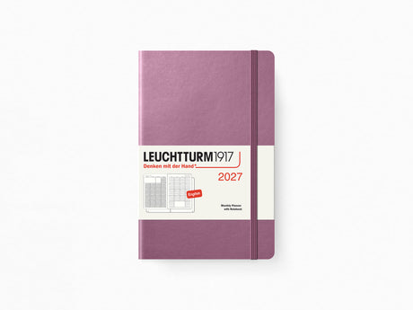 2027 Leuchtturm 1917 Monthly Planner with Notebook - DUSTY ROSE