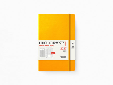 2027 Leuchtturm 1917 Monthly Planner with Notebook - SUNFLOWER