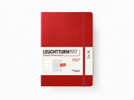 2027 Leuchtturm 1917 Weekly Planner & Notebook - CHERRY