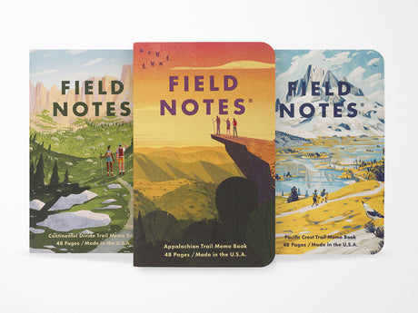 Field Notes Explore America Triple Crown of Hiking Memo Book Set of 3