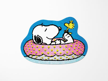 Floating Snoopy Summer Vacation Vinyl Sticker