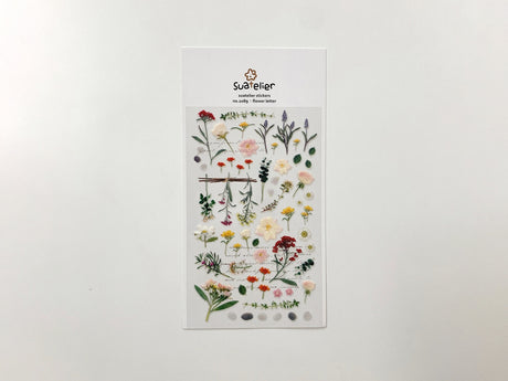 Flower Letter Sticker Sheet 1089