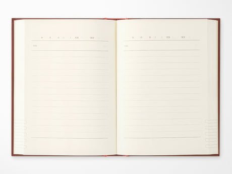Midori Diary One Day One Page Classic Red