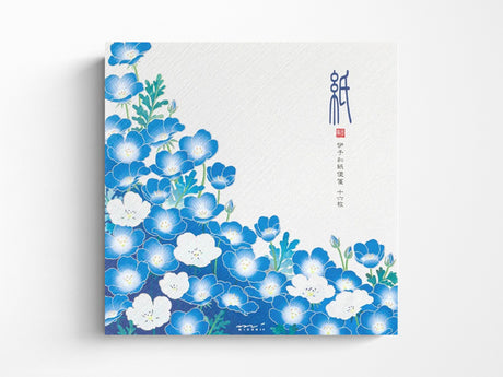 Midori Seasonal Letter Pad - 023 Silk Printing Nemophila