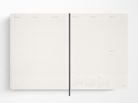 Moleskine 15 Month 2027 Weekly Planner - Sapphire Blue Soft Cover