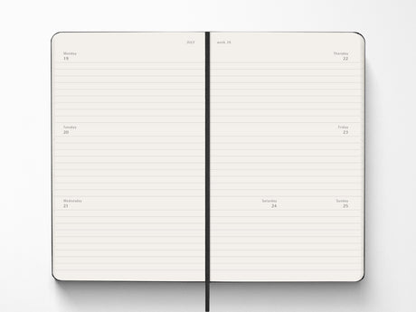 Moleskine 18 Month 2026-2027 Weekly Planner - Black Hardcover